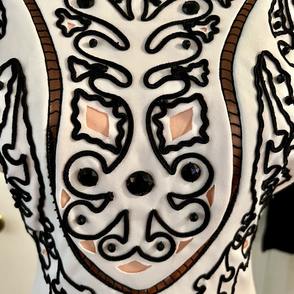 JAX Laser Cut Detail Dress-Size 4 - Picture 5 of 9